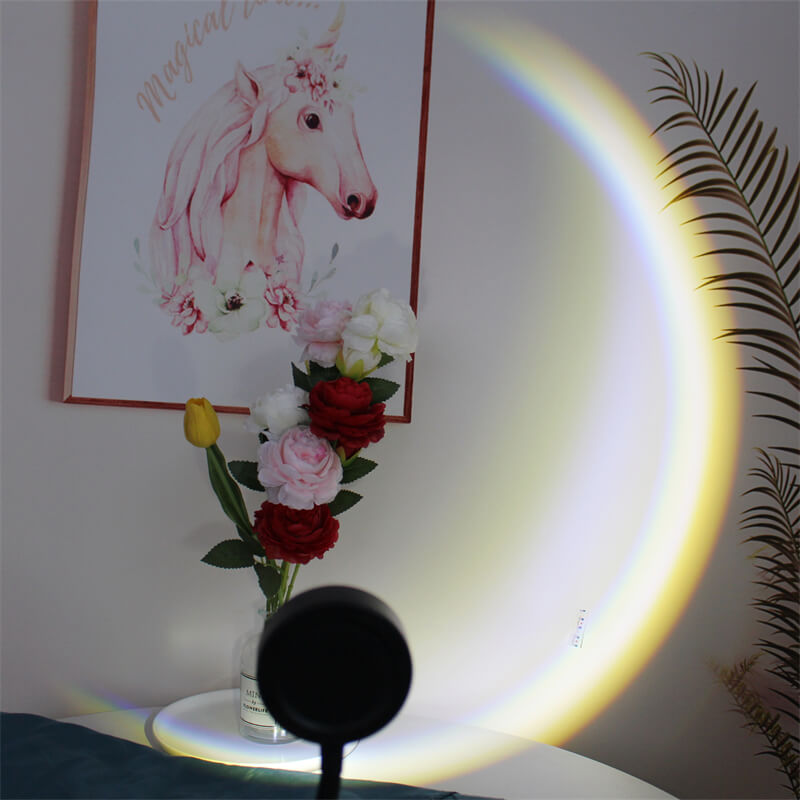 Lense Gradient Half Round Moonshine Aesthetic Room Lamp Projector
