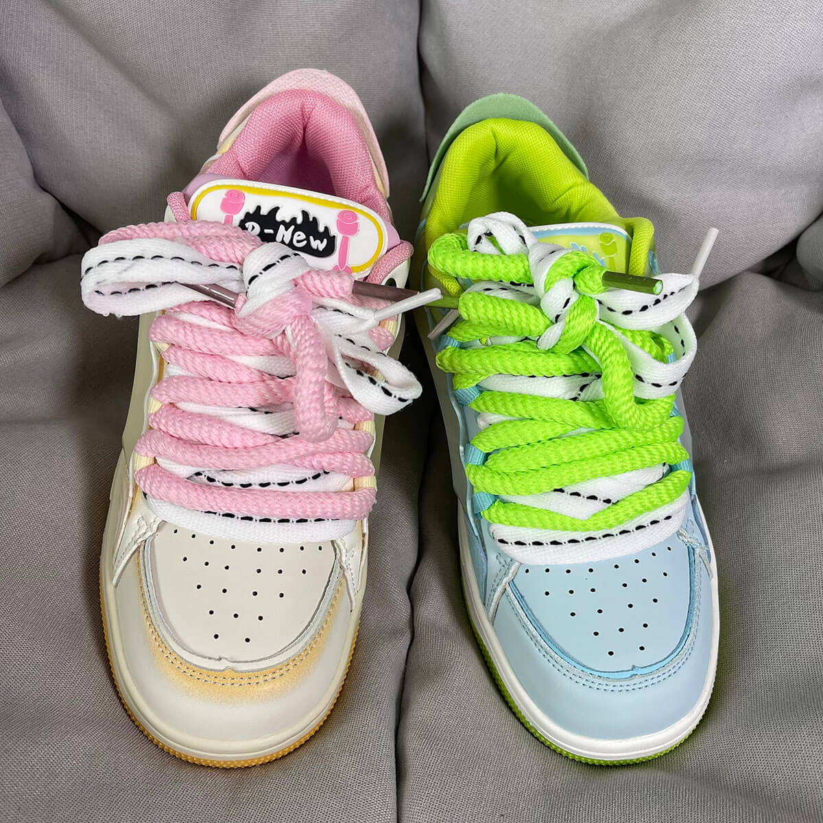 Neon Color Bubble Style Baddie Aesthetic Sneakers Shoes