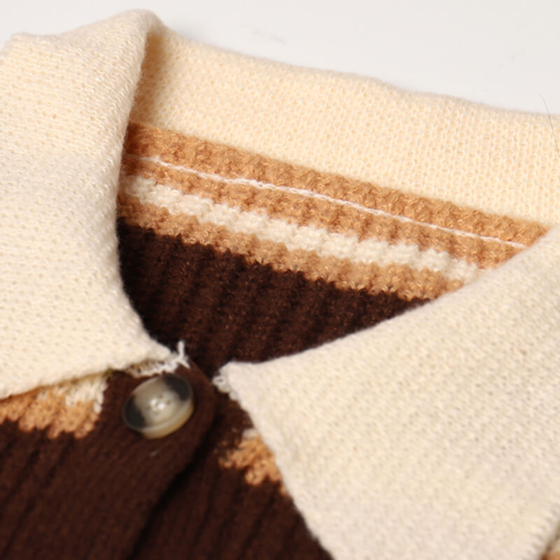 Retro 60s Vintage Stripes Knit Aesthetic Women Sweater