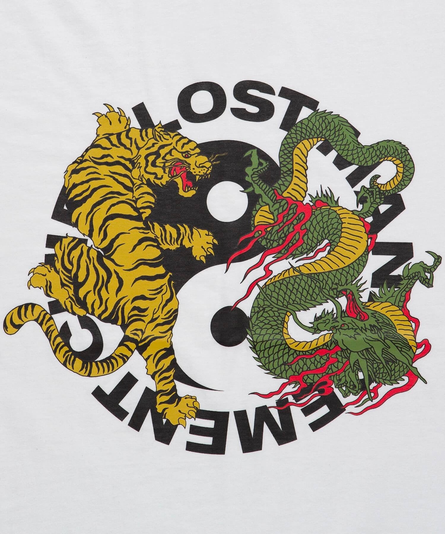 Ying Yang Dragon Tiger Y2K Print Unisex Aesthetic Long Sleeve