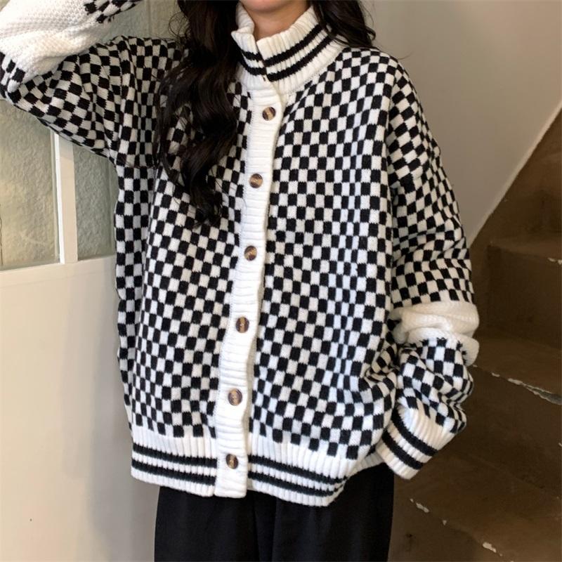 itGirl Shop - Aesthetic Clothing -Checker Plaid Pattern Vintage Style