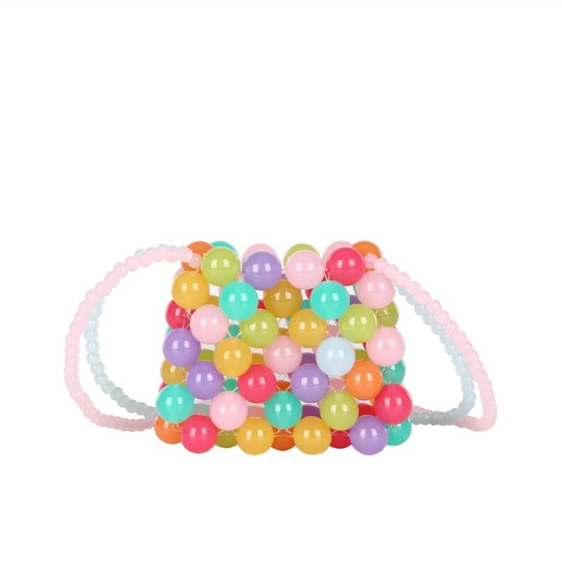 Cute Colorful Beads Crossbody Mini Purse Bag