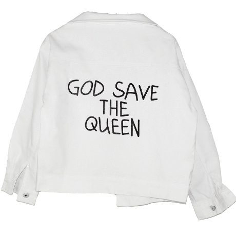 GOD SAVE THE QUEEN DENIM JACKET - itGirl Shop