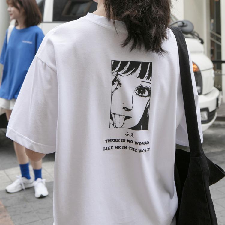 itGirl Shop - Aesthetic Clothing -Angel Letters Print Oversized