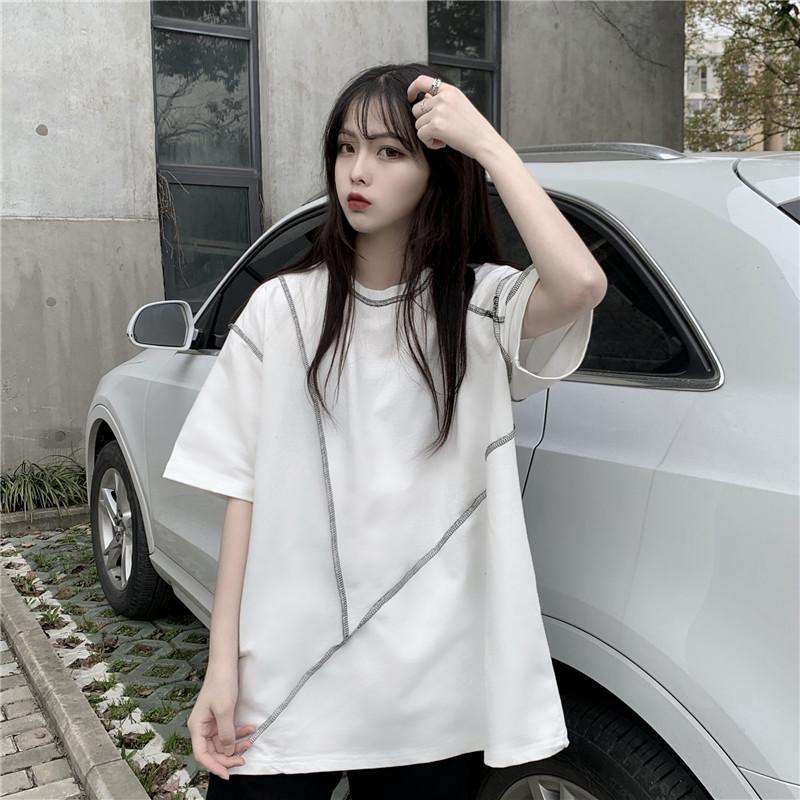 Oversized White Shirt Outfit - Oversized White Shirt with Black