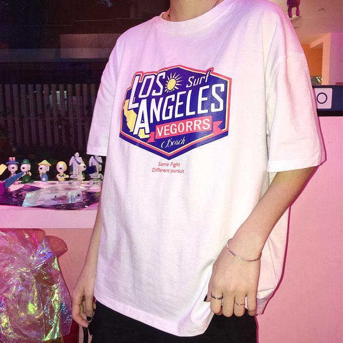 Los Angeles Oversize T-Shirt (Pink)