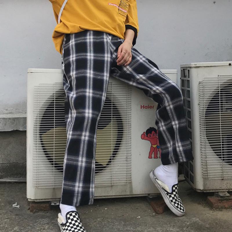 itGirl Shop - Aesthetic Clothing -Checker Plaid Pattern Vintage Style