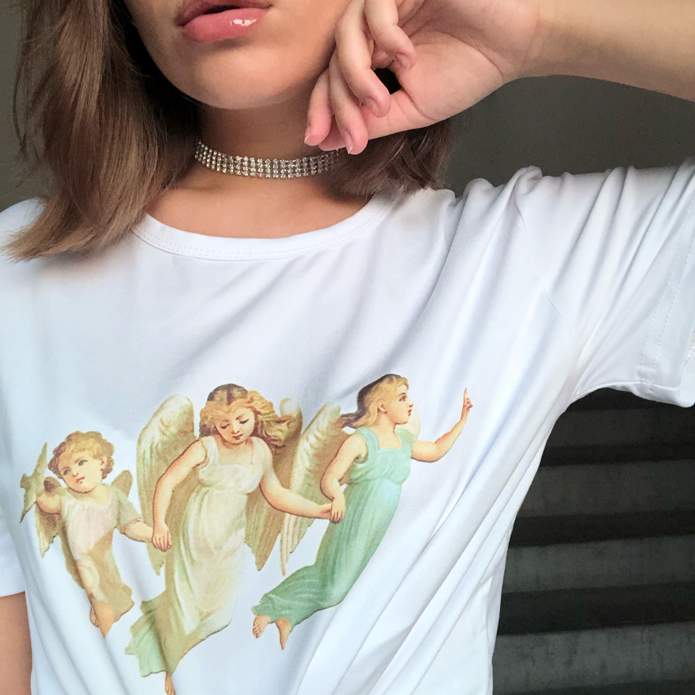 Aesthetic angel t shirt best sale