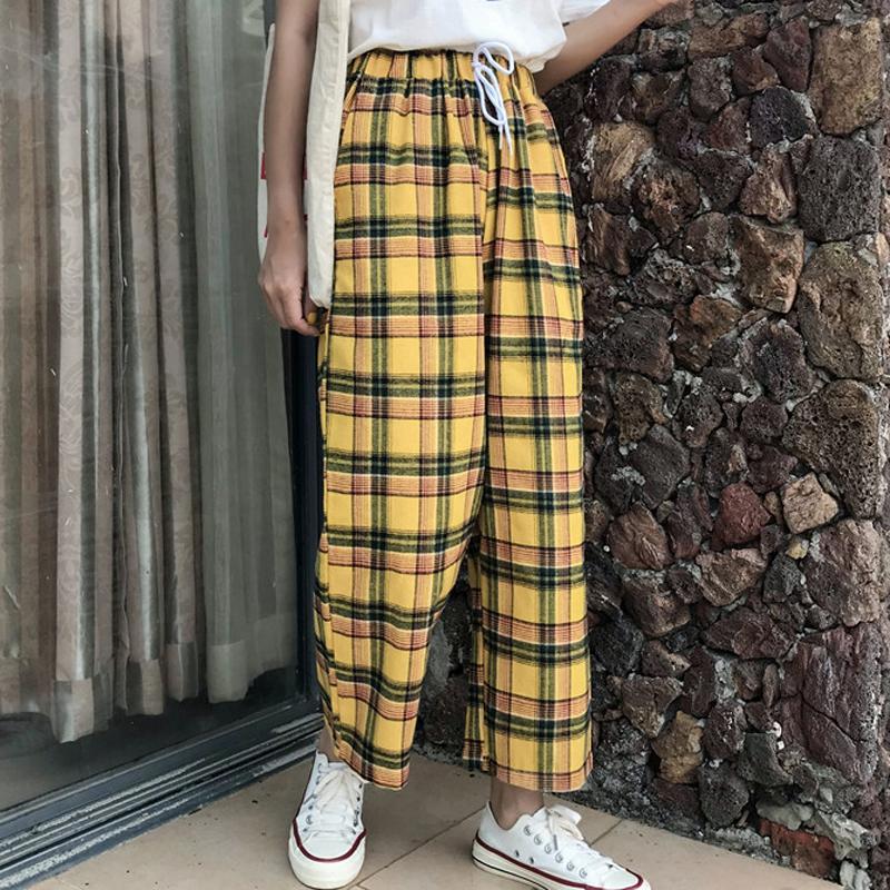 Oversized plaid pants hotsell