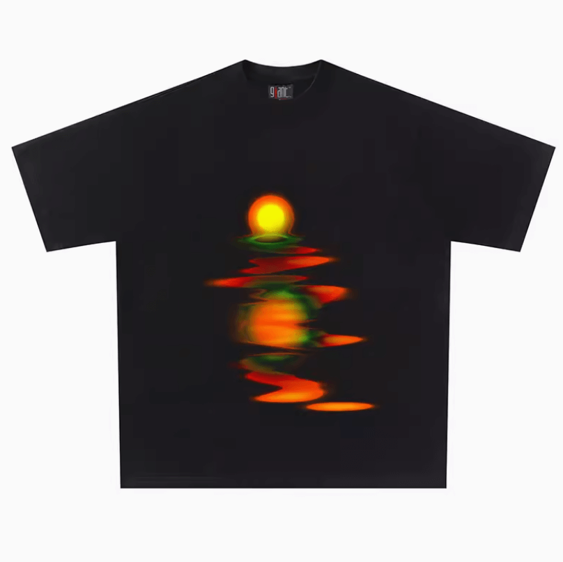 Acid Melting Sun Psychedelic Aesthetic T-Shirt