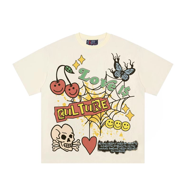 90s Aesthetic Colorful Print T-Shirt