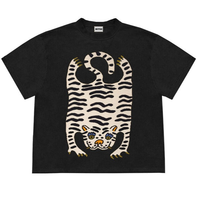 Abstract Art Tiger Psychedelic Print T-Shirt