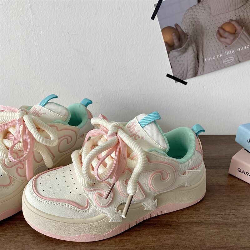 Angelcore Pastel Colors Soft Girl Aesthetic Sneakers Shoes