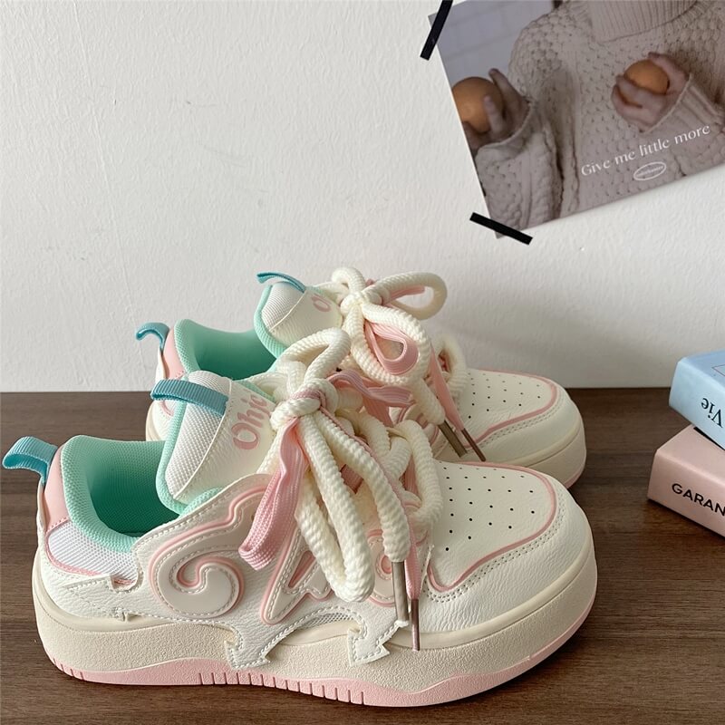 Angelcore Pastel Colors Soft Girl Aesthetic Sneakers Shoes