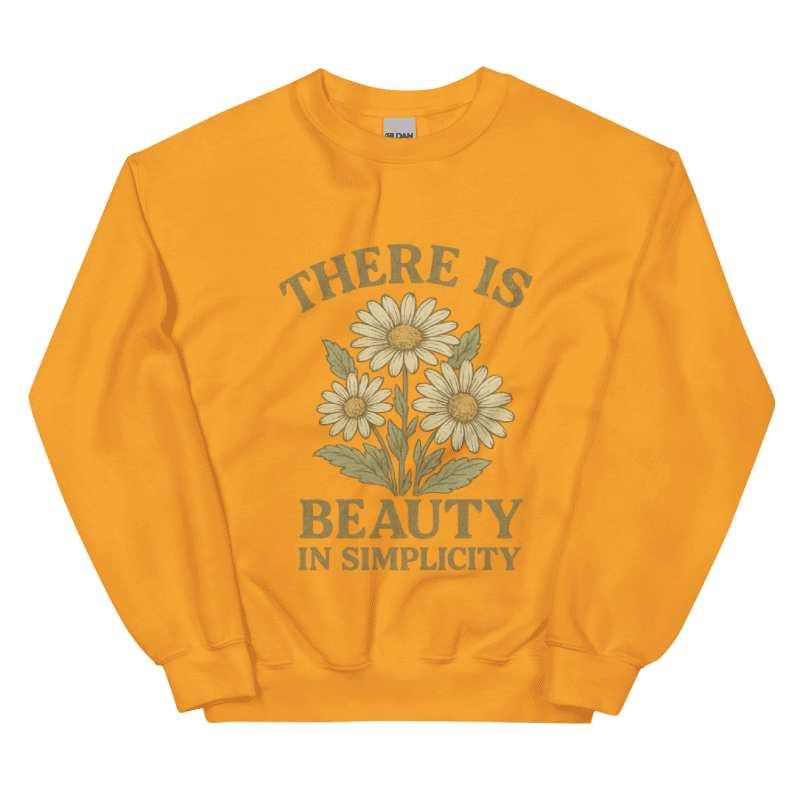 Beauty In Simplicity Flowers Vintage Sweatshirt