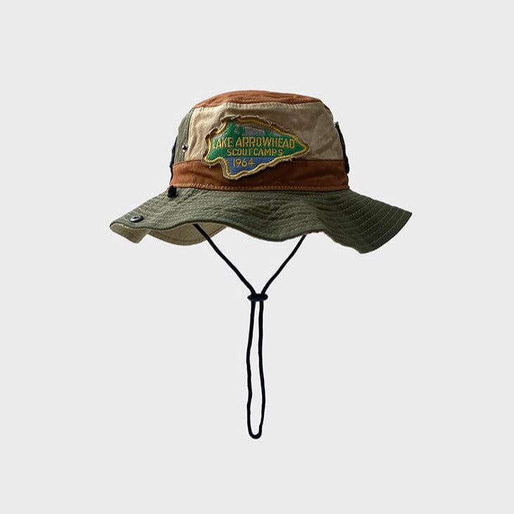 Embroidery Stickers Patches Camp Cowboy Bucket Hat