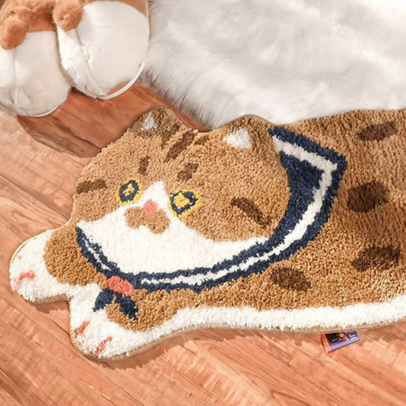 Ginger Cat Rug Mat Aesthetic Room Decor Carpet