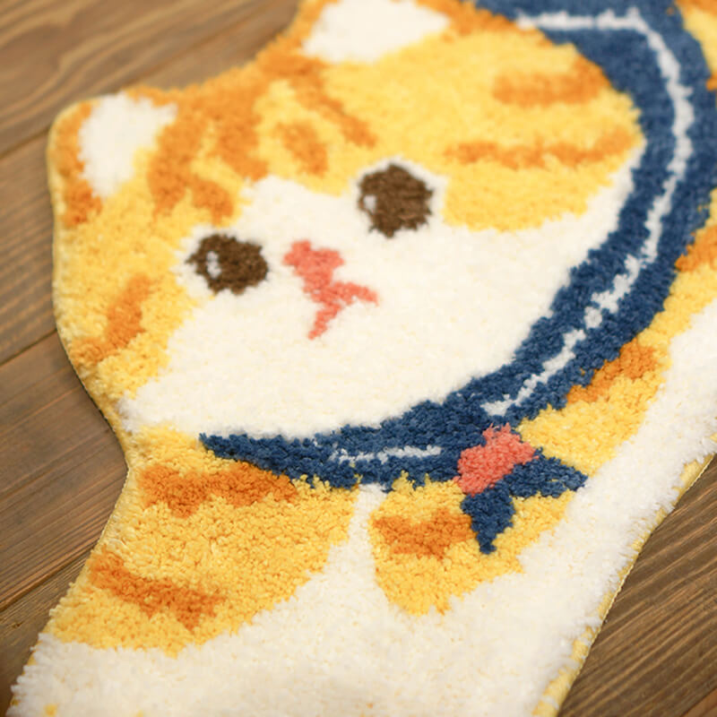 Ginger Cat Rug Mat Aesthetic Room Decor Carpet