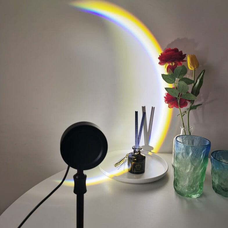 Gradient Half Round Moonshine Aesthetic Room Lamp Projector