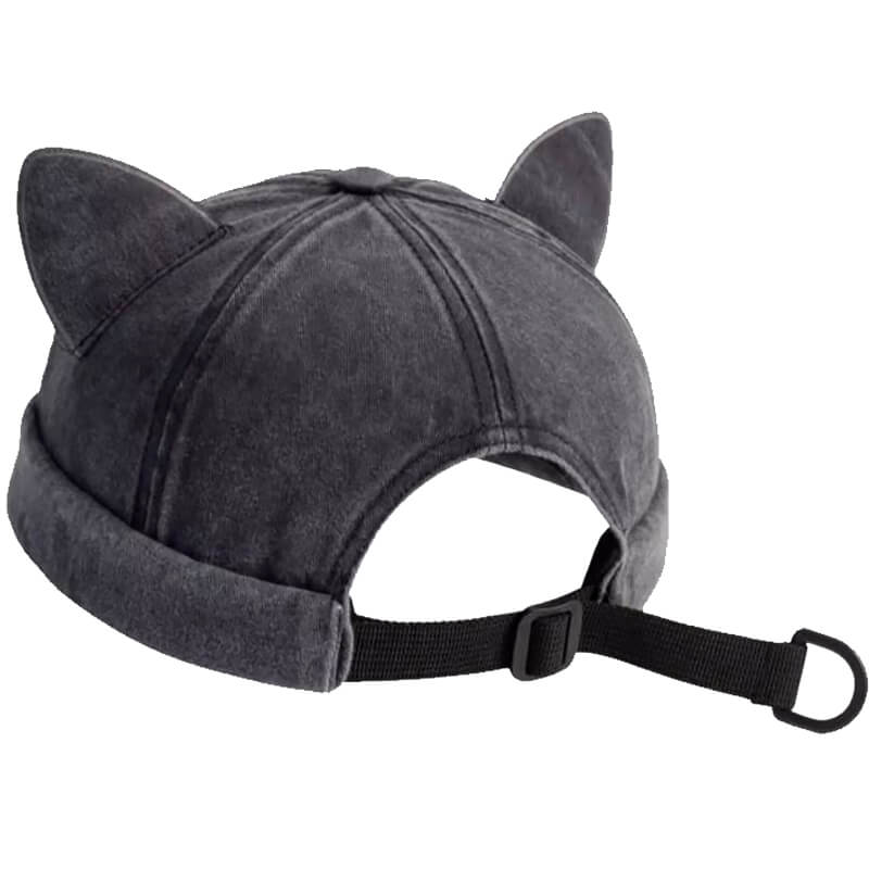 Jean Denim Cute Cat Ears Half Cap Hat