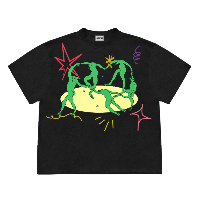 Matisse Crocodiles Dance Psychedelic Print T-Shirt