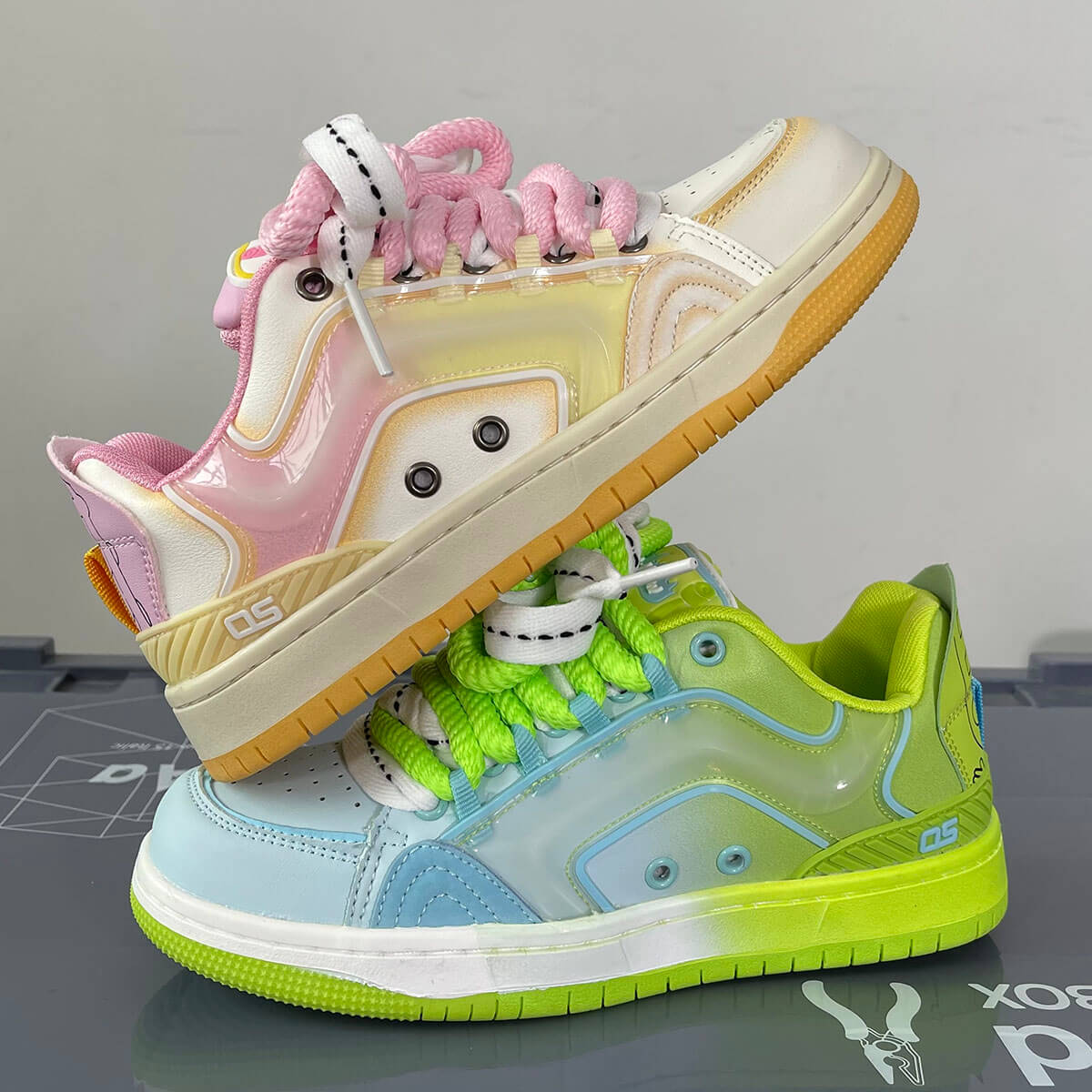 Neon Color Bubble Style Baddie Aesthetic Sneakers Shoes