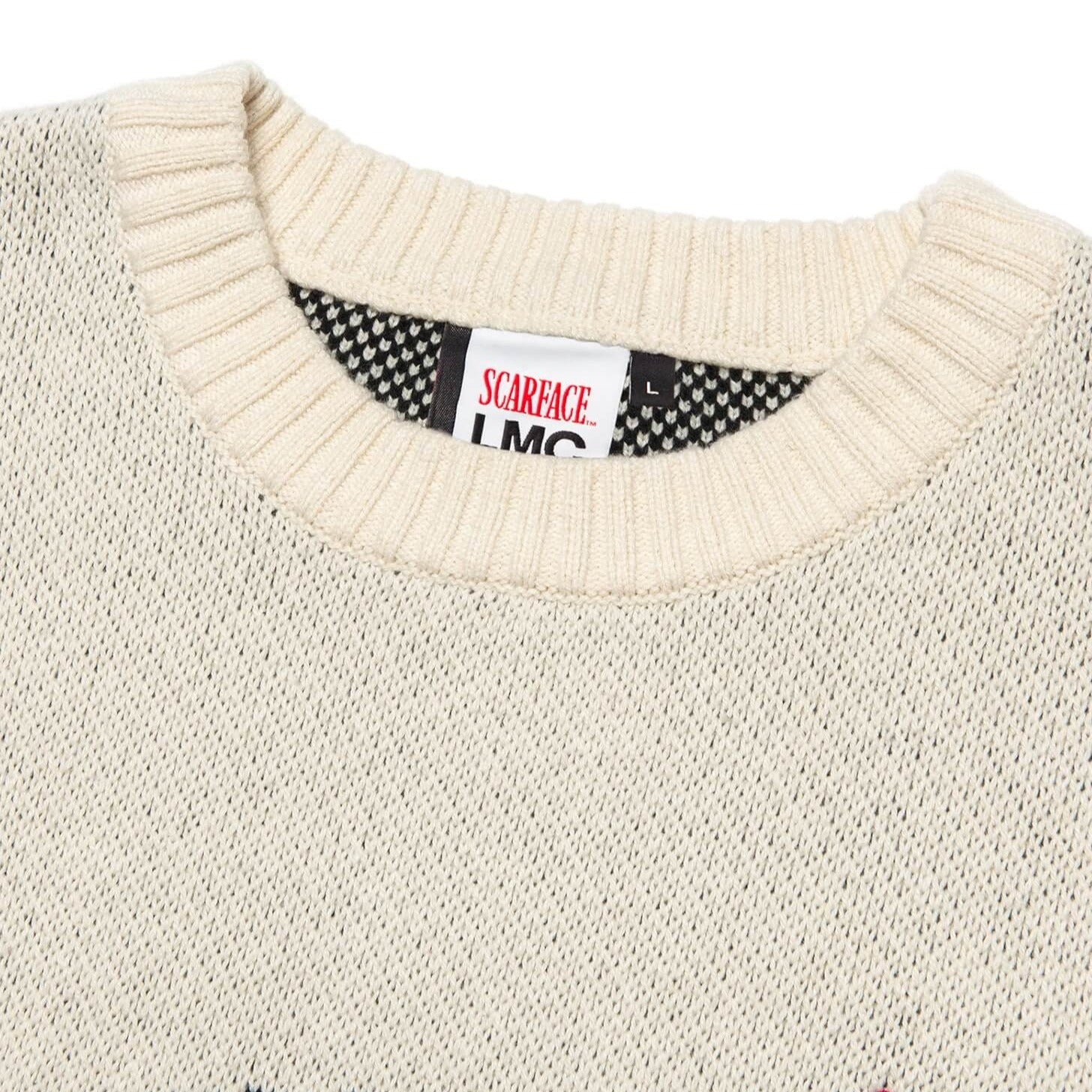 itGirl Shop - Scarface Mafia 90s Aesthetic Knit White Sweater
