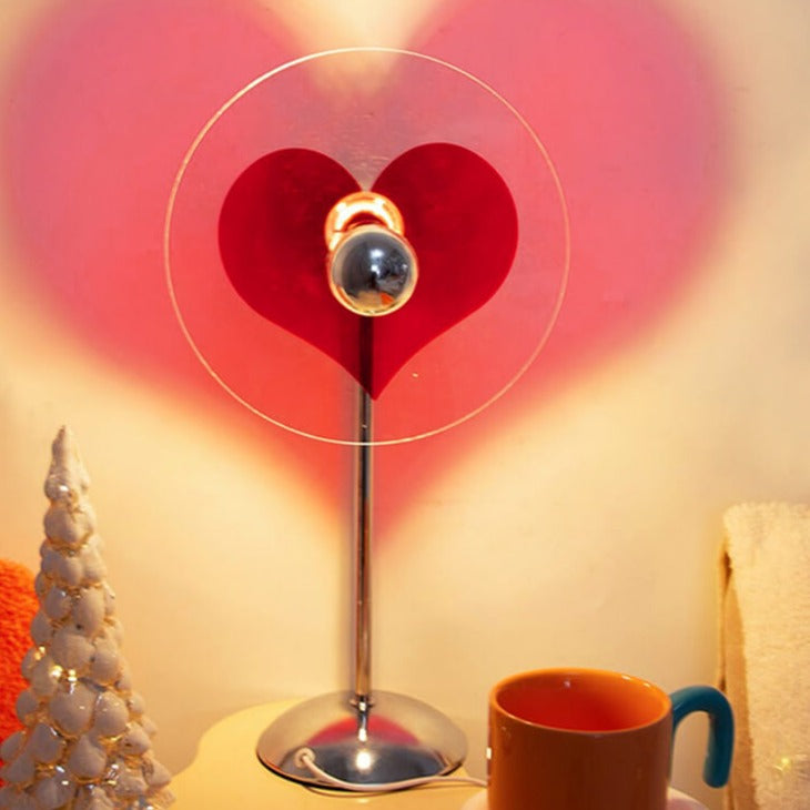 Red Heart Love Cute Shine Aesthetic Room Lamp