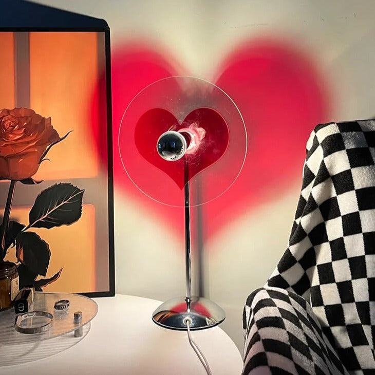 Red Heart Love Shine Aesthetic Room Lamp