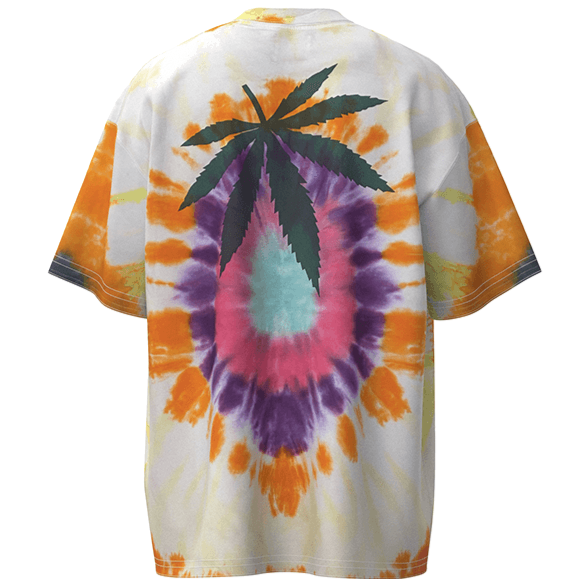 Trippy Grass Tie Dye Psychedelic Aesthetic Print T-Shirt