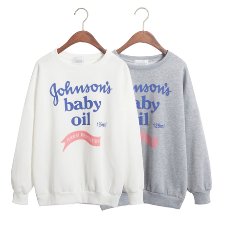 BABY OIL SWEATSHIRT - itGirl Shop