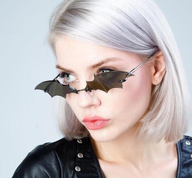 Batwings Sharp Frame Goth Aesthetic Colorful Sunglasses