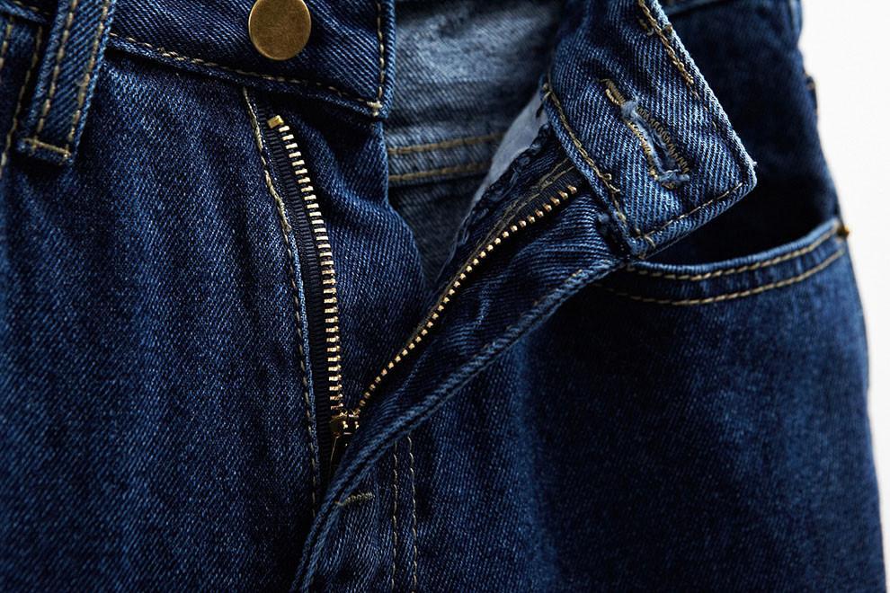 itGirl Shop BOYFRIEND HIGH WAIST DENIM JEANS