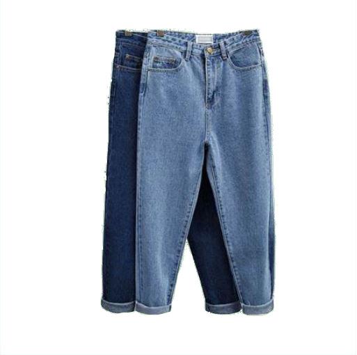 itGirl Shop BOYFRIEND HIGH WAIST DENIM JEANS