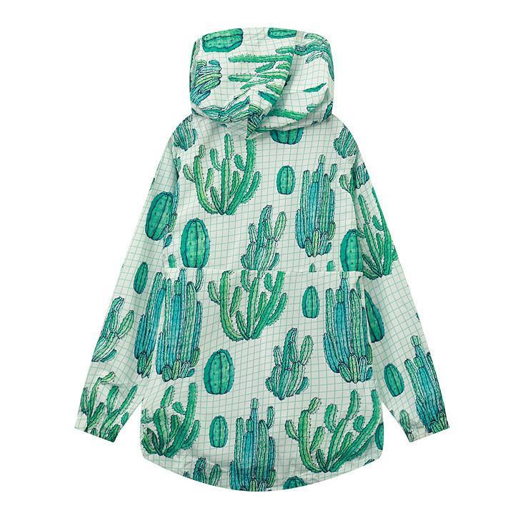 itGirl Shop CACTUSES RAINY HOODED COAT