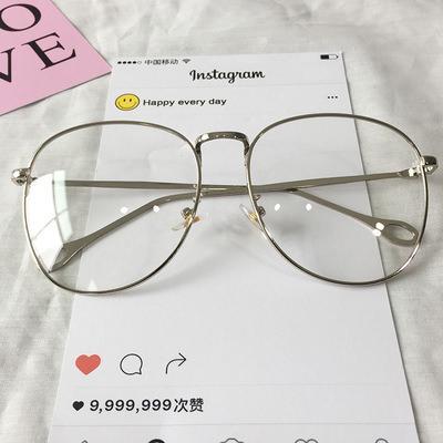  Retro Silver Glasses, Fashion Ins Small Rim Glasses, Korean  Style Frame for Girl, Glasses for Small Face (Color : Silver, Size : +1) :  Clothing, Shoes & Jewelry