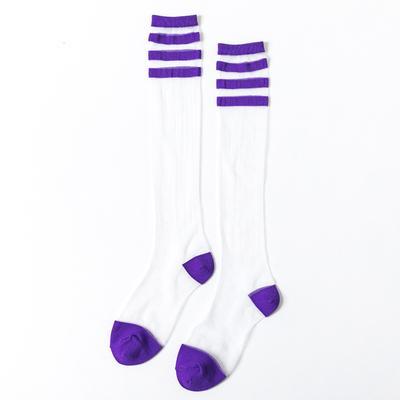 itGirl Shop COLORFUL AESTHETIC KNEE-HIGH THIN TRANSPARENT SOCKS