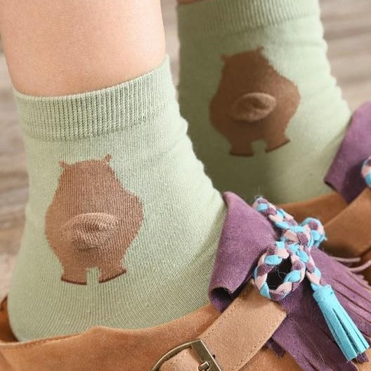 itGirl Shop CUTE ANIMALS VOLUME BOOTY ANKLE SOFT COLORS SOCKS