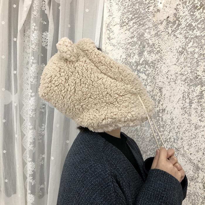 itGirl Shop CUTE BEAR EARS KOREAN AESTHETIC WARM MASK AND HAT