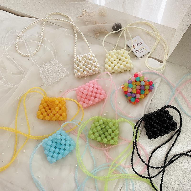 Cute Colorful Beads Crossbody Mini Purse Bag