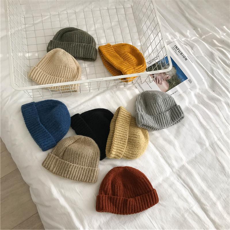 itGirl Shop - Aesthetic Clothing -Fisherman Knit Ribbed Turn Up Beanie