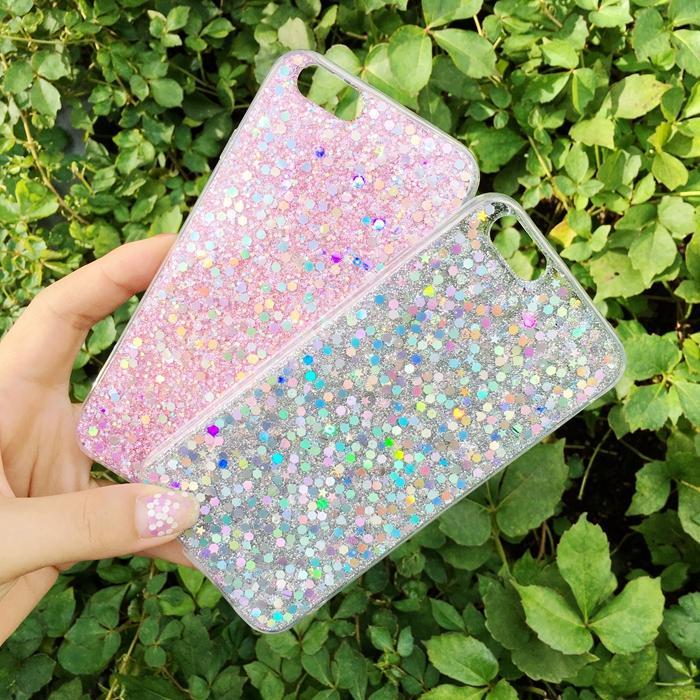itGirl Shop GLITTER COLORFUL PLASTIC IPHONE COVER