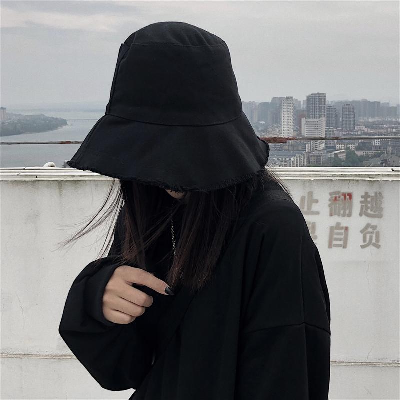 itGirl Shop - Aesthetic Clothing -Grunge 90S Black Denim Bucket Hat