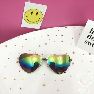 Heart Shape Colorful And Gradient Lolita Sunglasses