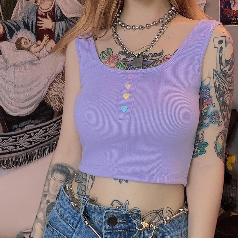 itGirl Shop - Aesthetic Clothing -Lilac Cute Egirl Pastel Buttons