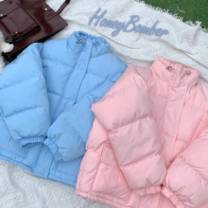 Pastel Color Ulzzang Puff Padded Outwear