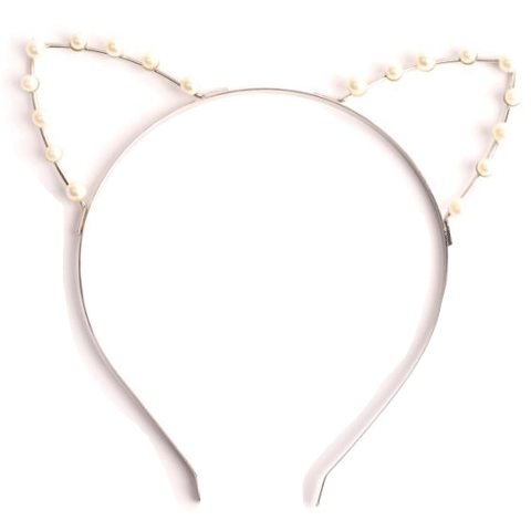Pearls Cat Ears Headband