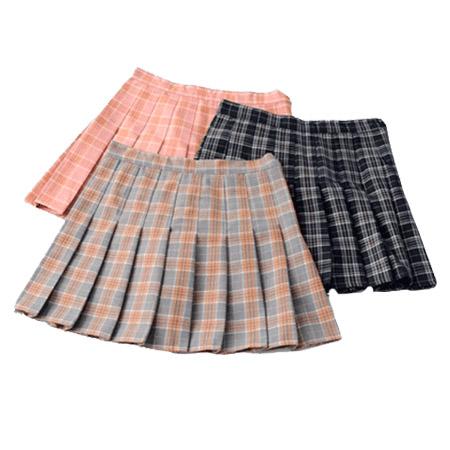 itGirl Shop PLAID CUTE SCHOOL STYLE PLEATED SKIRT