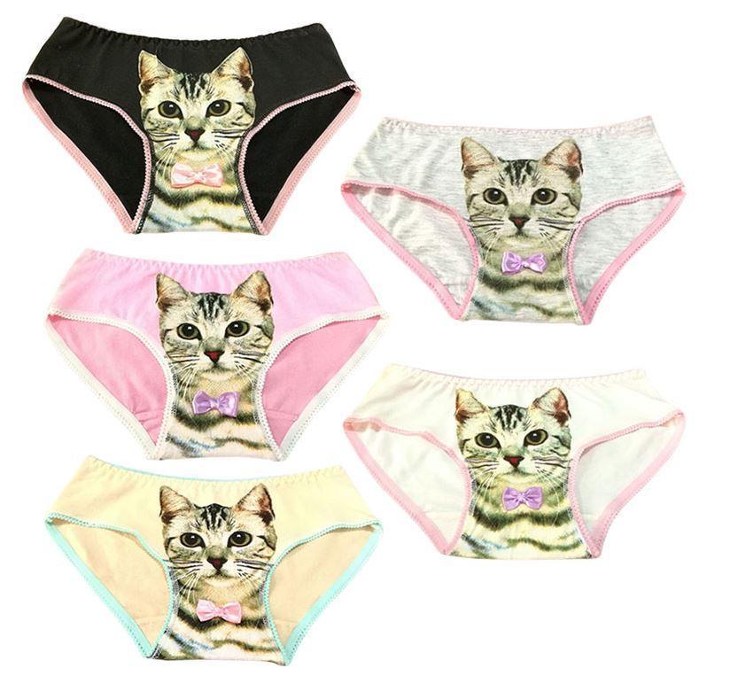 Buy Pussycat Panties Women Sexy Hipsters Safty Panties 3D Cat Invisible  Underwear (Blue) Online at desertcartUAE