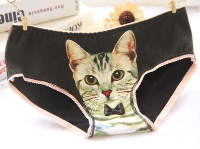 Pussy Cat Print Panties